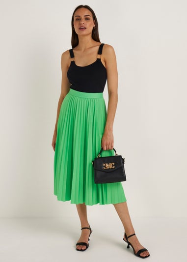 Et Vous Green Pleated Co-Ord Skirt