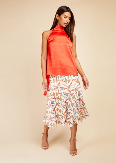 Little Mistress Red Tie Back Top