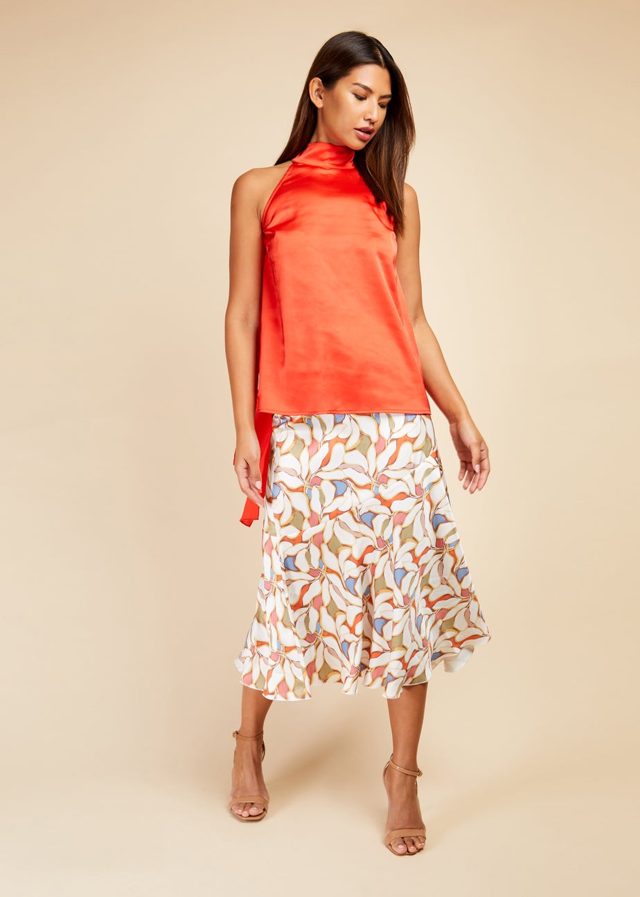 Little Mistress Red Tie Back Top