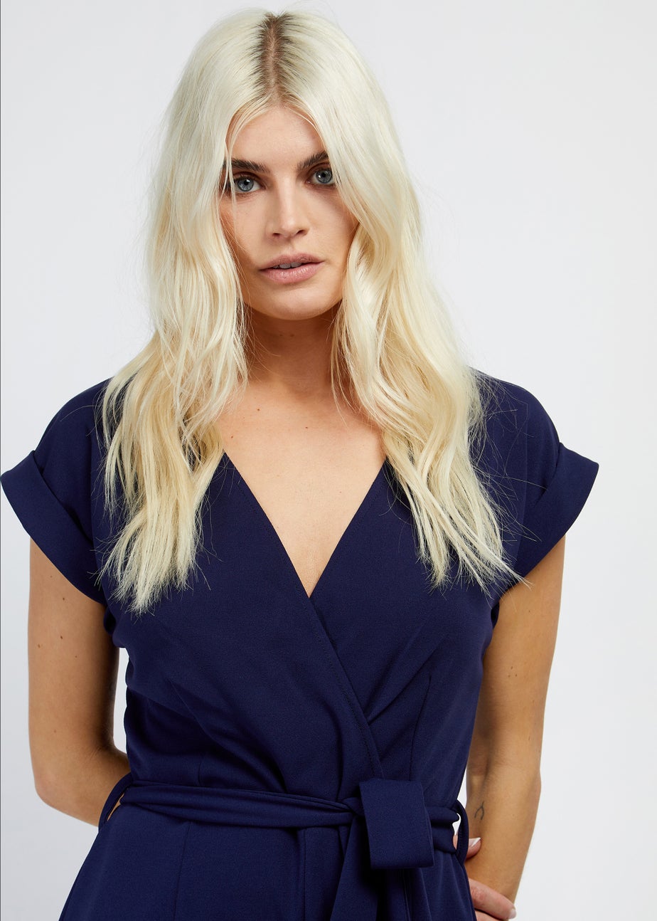 Girls on Film by Dani Dyer Navy Scuba Crepe Jumpsuit