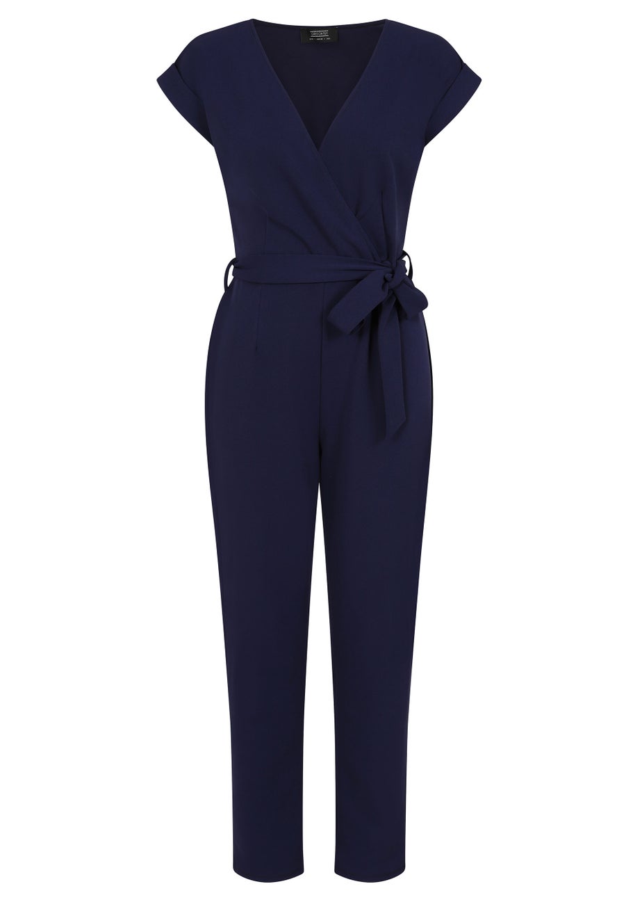 Girls on Film by Dani Dyer Navy Scuba Crepe Jumpsuit