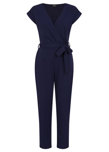 Girls on Film by Dani Dyer Navy Scuba Crepe Jumpsuit
