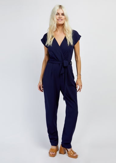 Girls on Film by Dani Dyer Navy Scuba Crepe Jumpsuit
