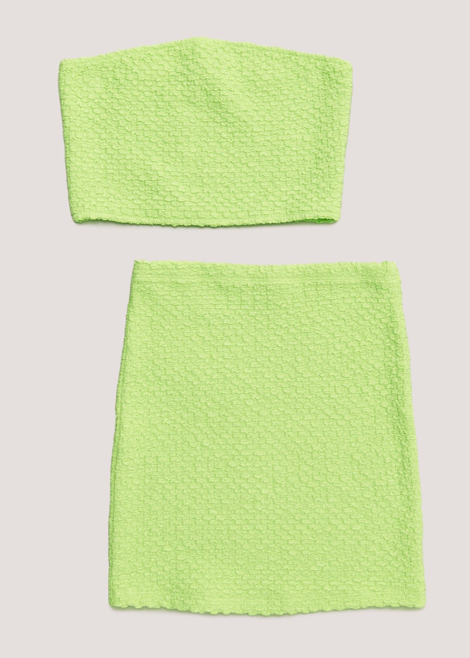 Girls Candy Couture Lime Top & Skirt Set (9-16yrs)