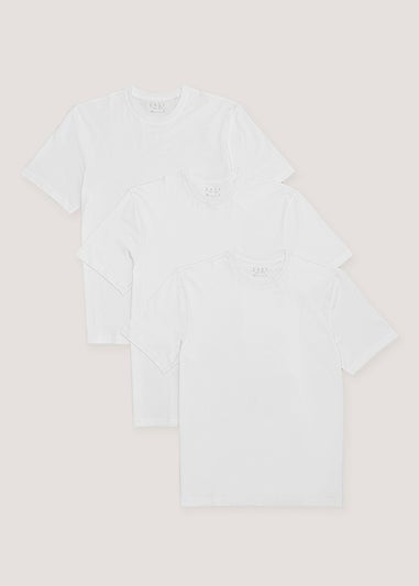3 Pack Essential White T-Shirts