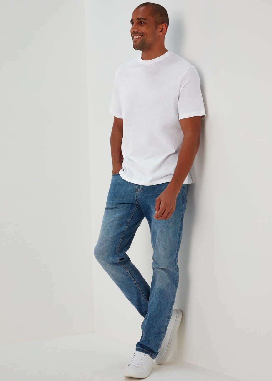 5 Pack Essential White T-Shirts