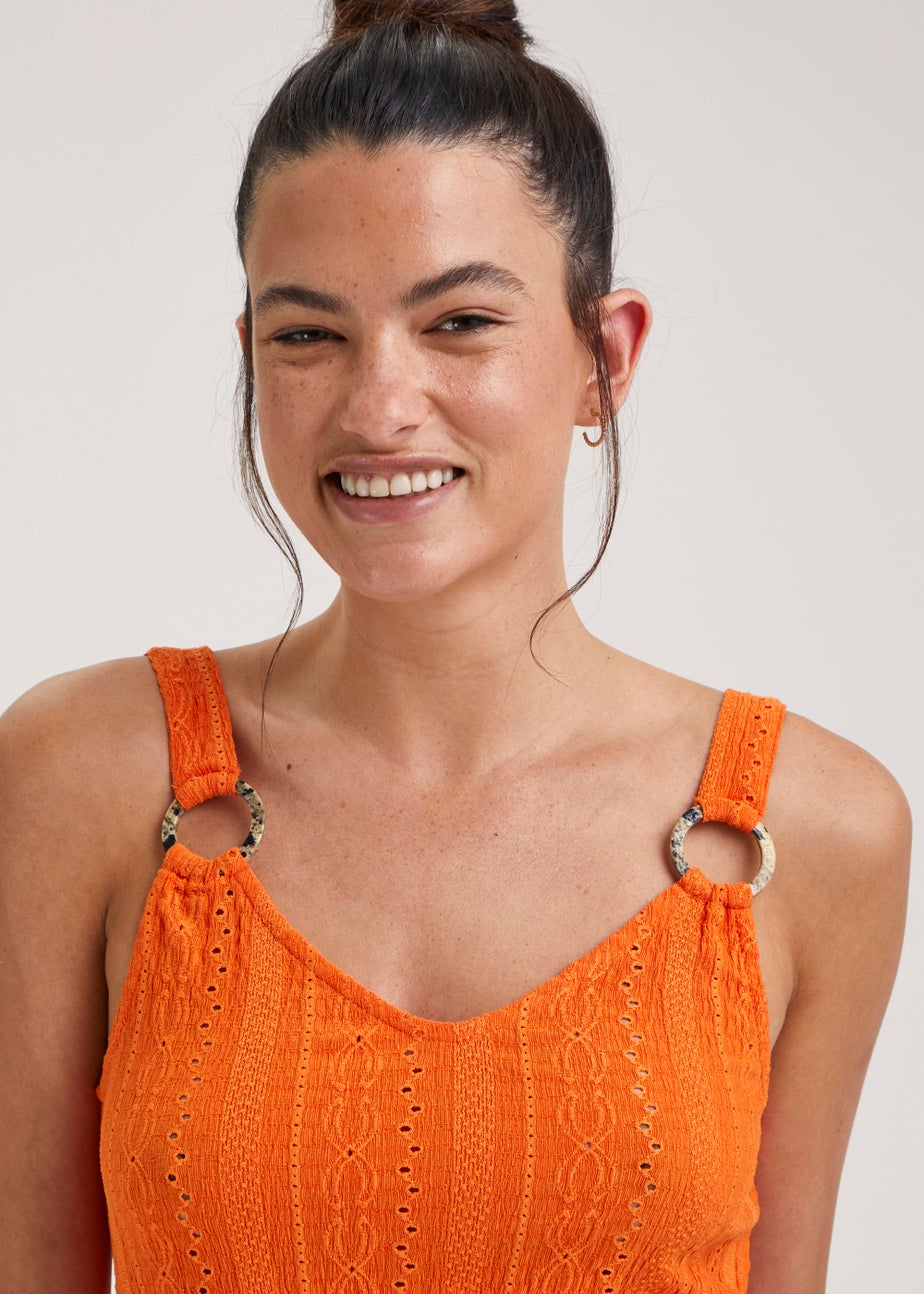 Orange Ring Vest Top