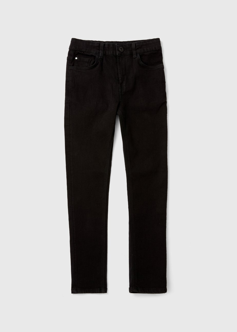Boys Black Stretch Skinny Jeans (4-16yrs)