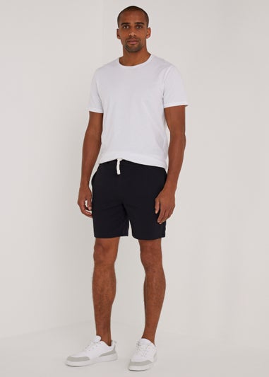 Black Essential Jogger Shorts