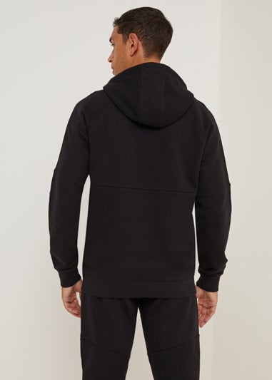 US Athletic Black Military Zip Up Hoodie