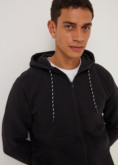 US Athletic Black Military Zip Up Hoodie