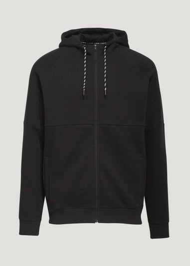 US Athletic Black Military Zip Up Hoodie