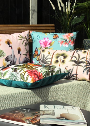Evans Lichfield Butterflies Outdoor Filled Cushion (43cm x 43cm x 8cm)