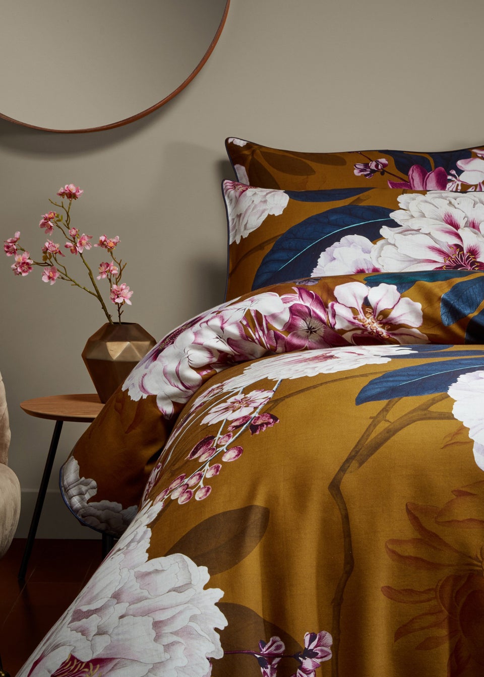 Paoletti Kyoto Floral 100% Cotton Duvet Cover
