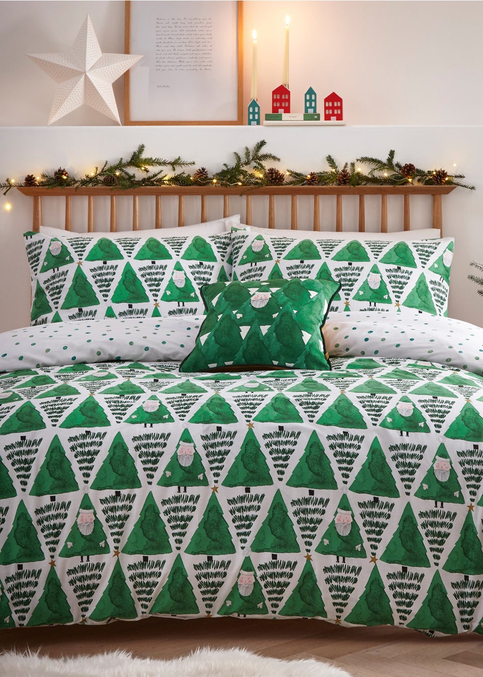 furn. Hide & Seek Santa Christmas Duvet Cover Set