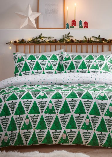 furn. Hide & Seek Santa Christmas Duvet Cover Set