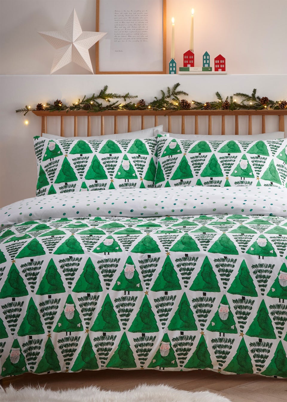 furn. Hide & Seek Santa Christmas Duvet Cover Set