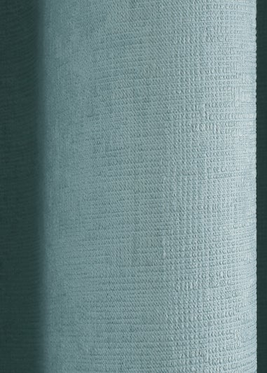 Fusion Strata Dimout Blue Eyelet Curtains