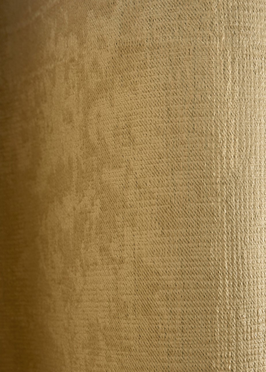 Fusion Strata Dimout Yellow Eyelet Curtains