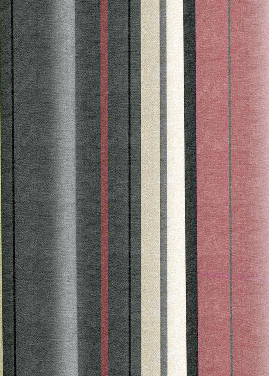 Fusion Whitworth Stripe Pink Eyelet Curtains
