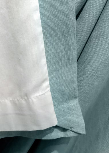 Fusion Sorbonne Duck Egg Blue Eyelet Curtains