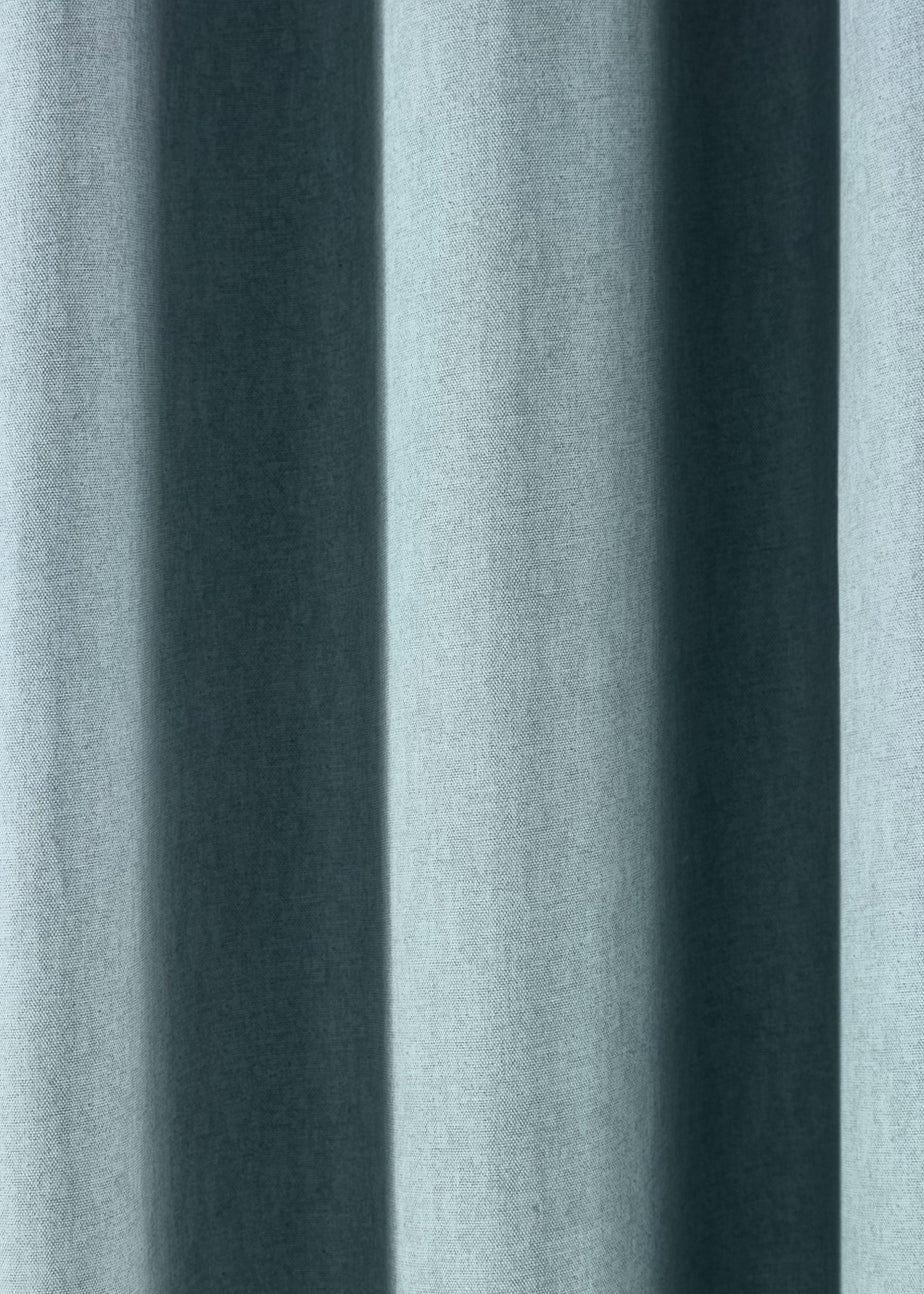 Fusion Sorbonne Duck Egg Blue Eyelet Curtains