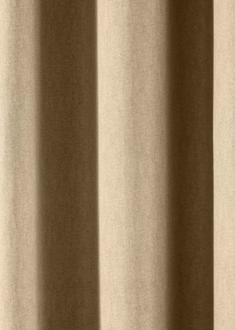 Fusion Sorbonne Natural Eyelet Curtains