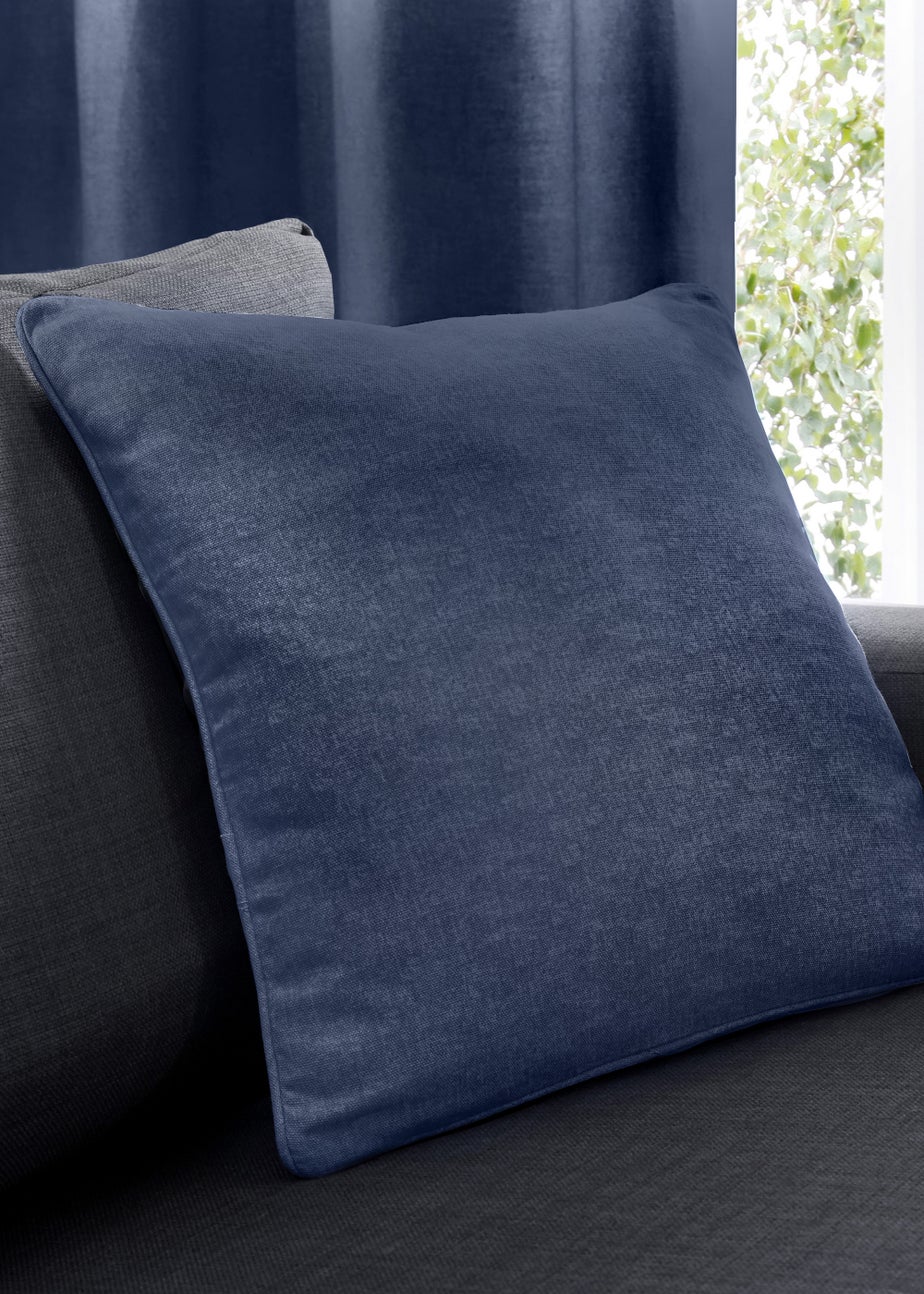 Fusion Sorbonne Navy Filled Cushion (43cm x 43cm)
