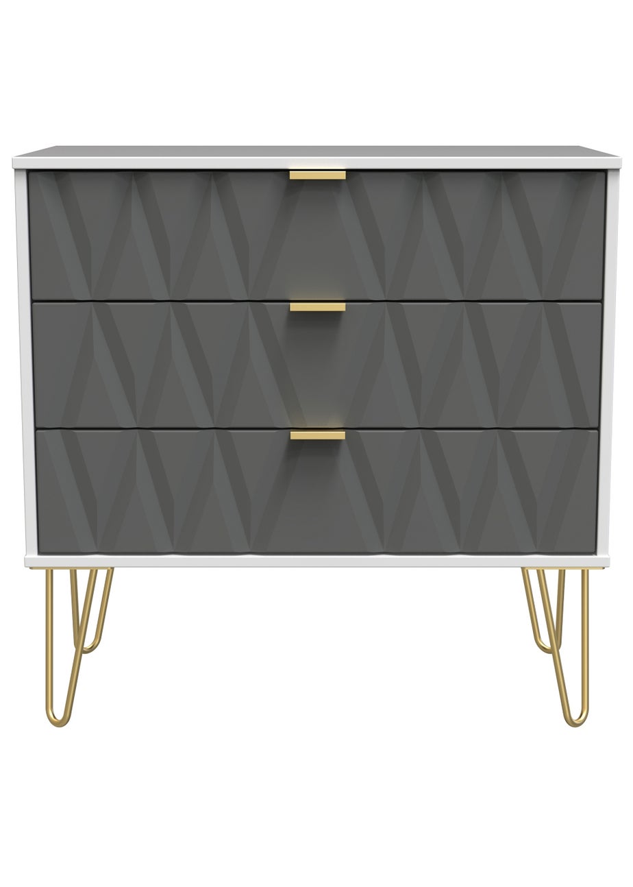 Ready Assembled Prism 3 Drawer Chest