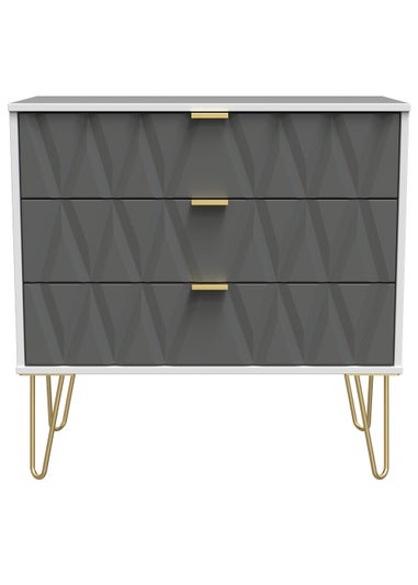 Ready Assembled Prism 3 Drawer Chest