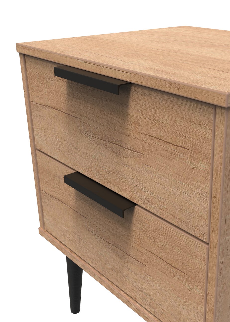 Swift Milano Wireless Charging Bedside Table (50.5cm x 41.5cm x 39.5cm)