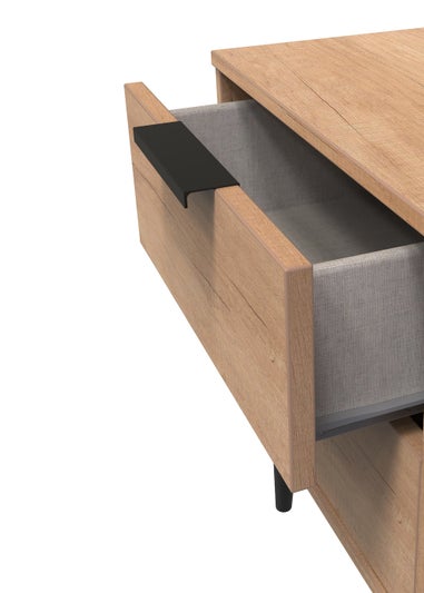 Swift Milano Wireless Charging Bedside Table (50.5cm x 41.5cm x 39.5cm)