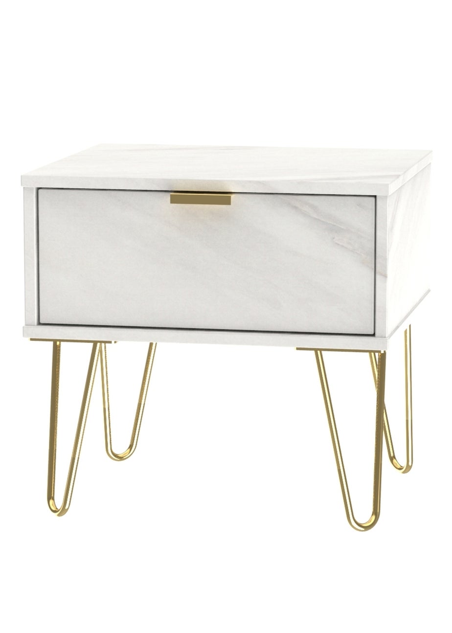 Swift Milano 1 Drawer Bedside Table (41cm x 39.5cm x 45cm)
