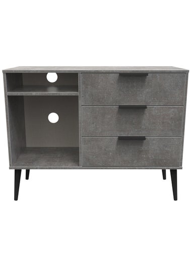 Swift Milano 3 Drawer TV Unit (74cm x 39.5cm x 97cm)