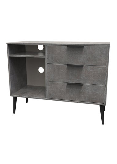 Swift Milano 3 Drawer TV Unit (74cm x 39.5cm x 97cm)