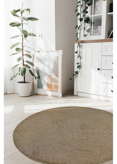 Relay Classic Natural Beige Circle Rug