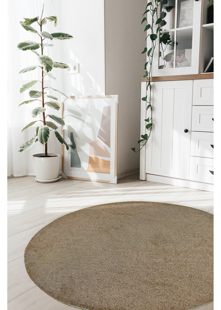 Relay Classic Natural Beige Circle Rug