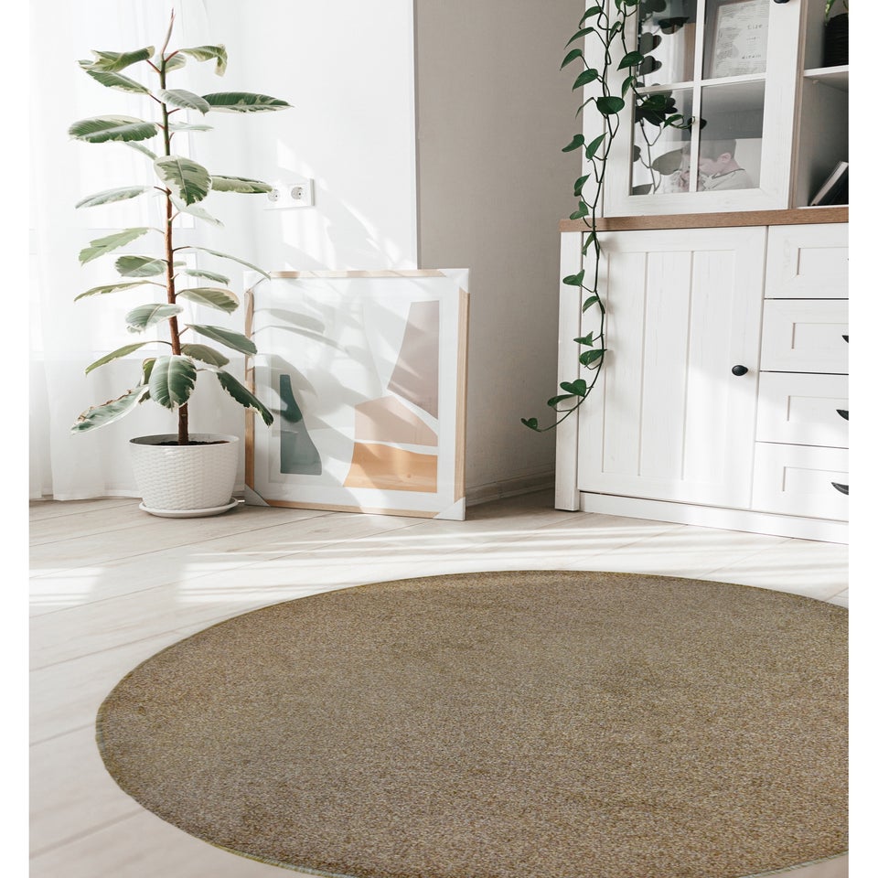 Relay Classic Natural Beige Circle Rug
