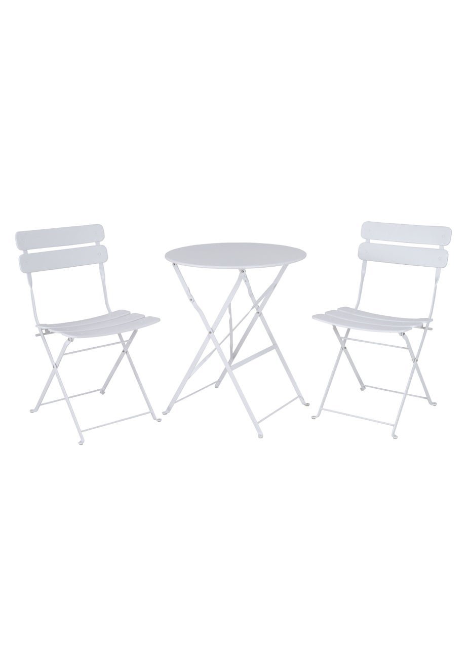 Premier Decorations Annecy White Bistro Set