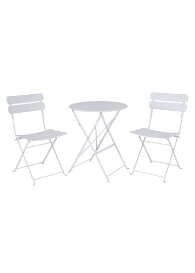 Premier Decorations Annecy White Bistro Set