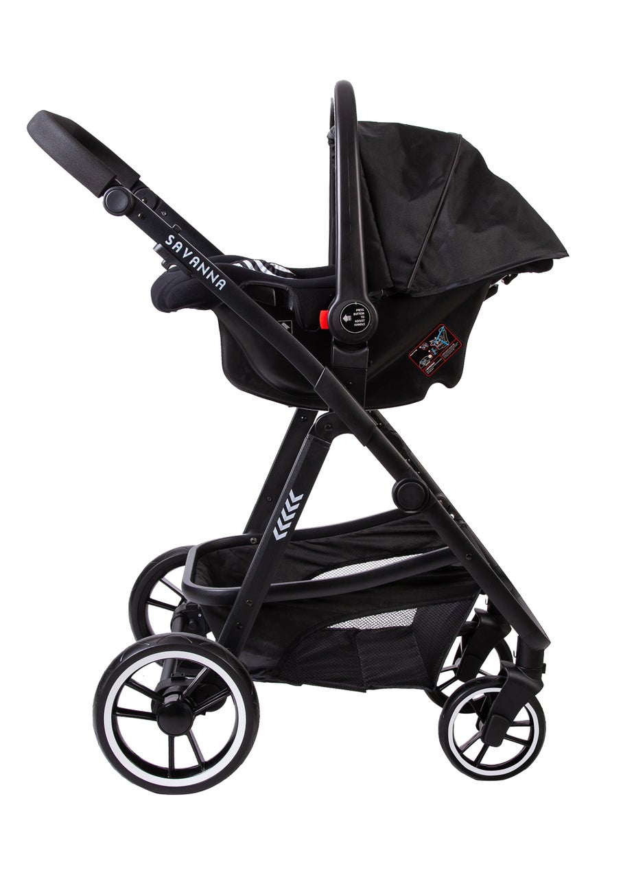 Red Kite Push Me Savanna Zebra Travel System Pram (103cm x 64cm x 90cm)