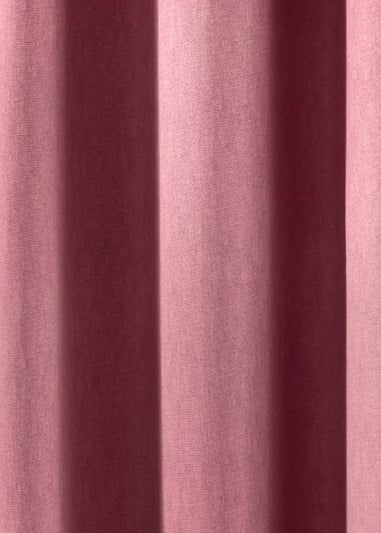 Fusion Sorbonne Pink Eyelet Curtains