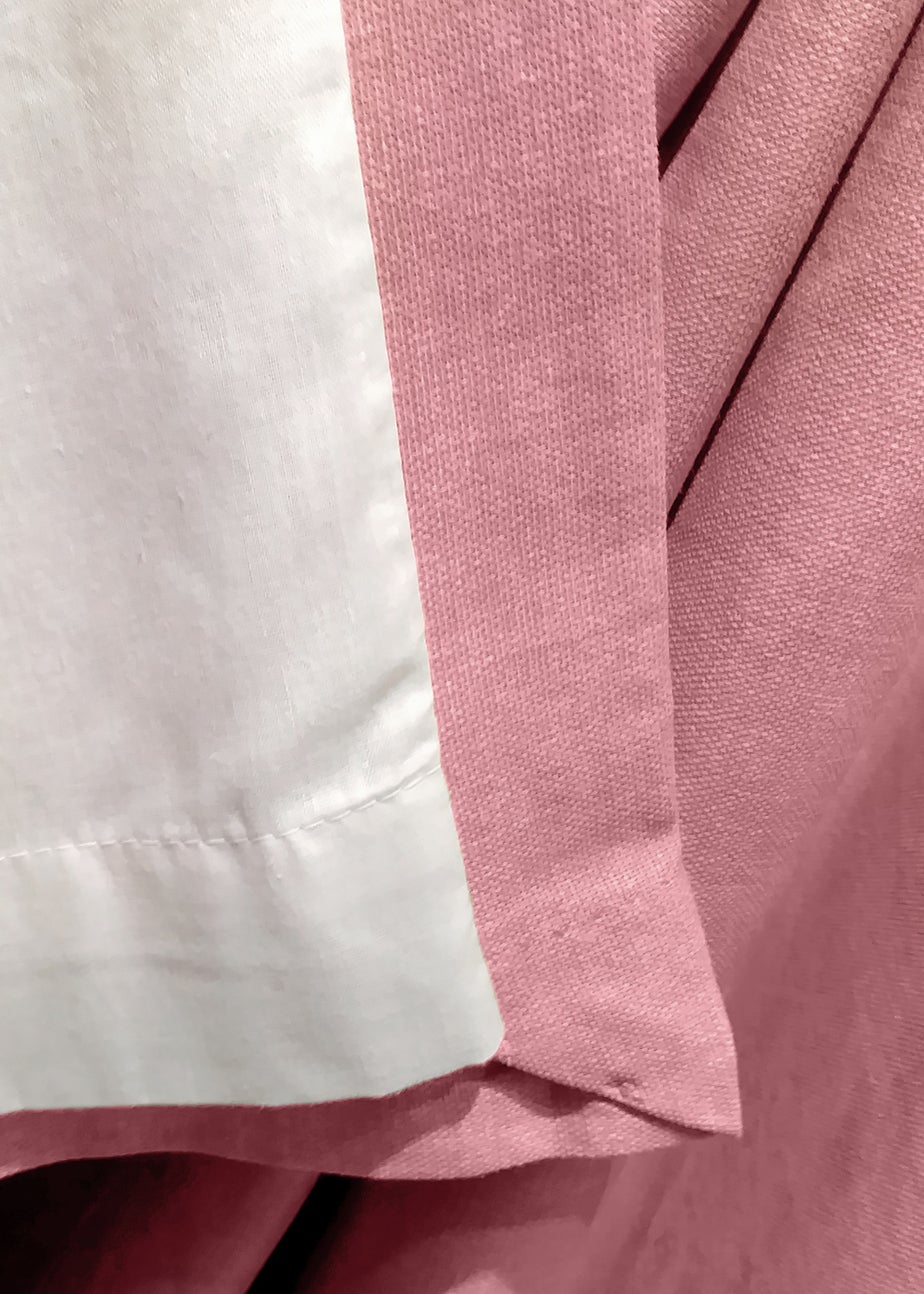 Fusion Sorbonne Pink Eyelet Curtains