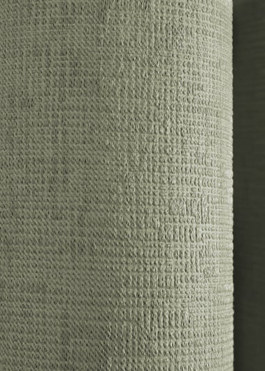 Fusion Strata Dimout Green Eyelet Curtains