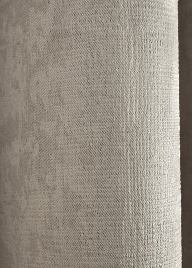 Fusion Strata Dimout Natural Eyelet Curtains