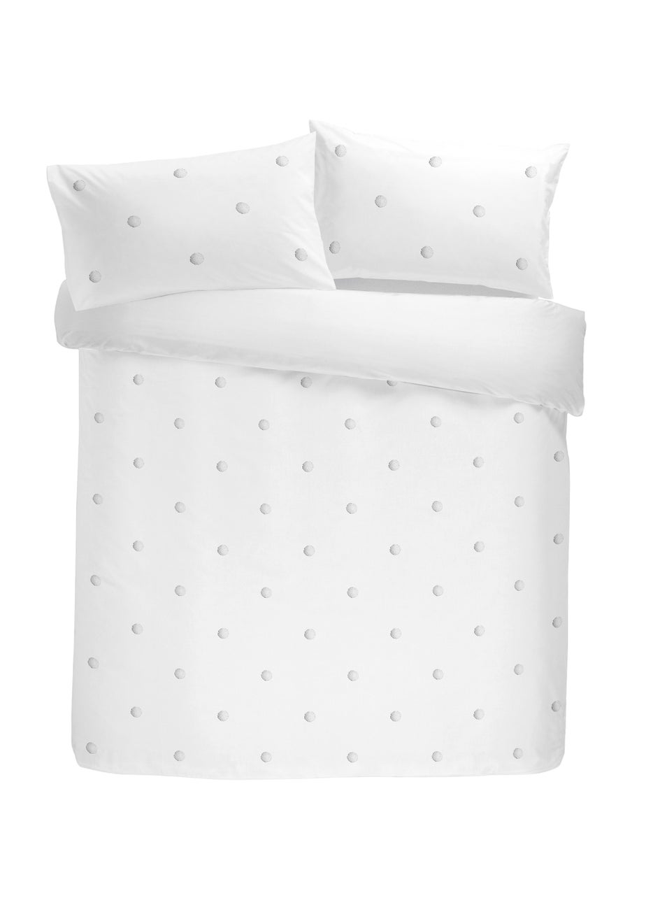 Appletree Dot Garden White Duvet Cover Set