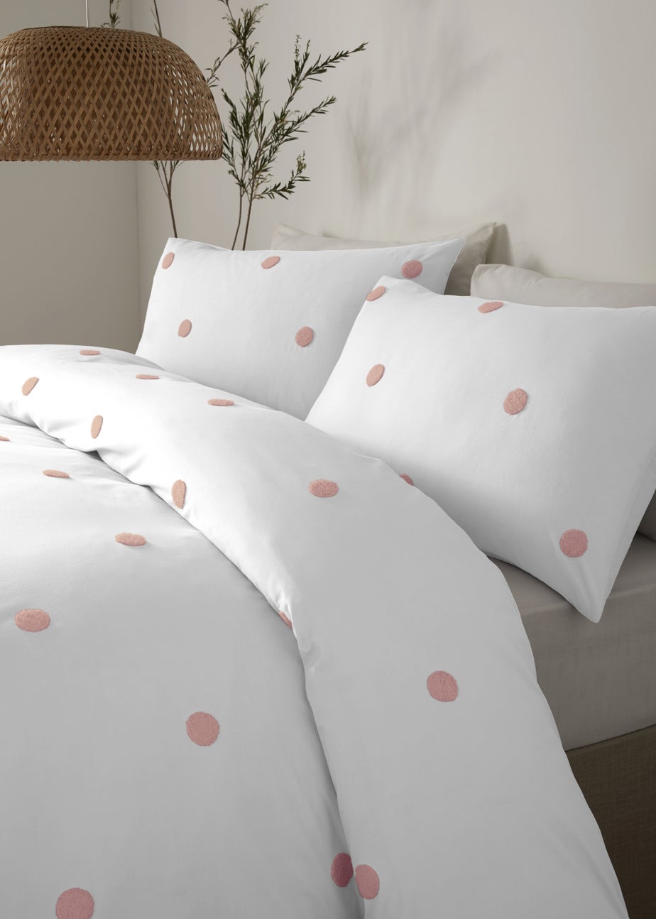 Appletree Dot Garden Pink Duvet Cover Set
