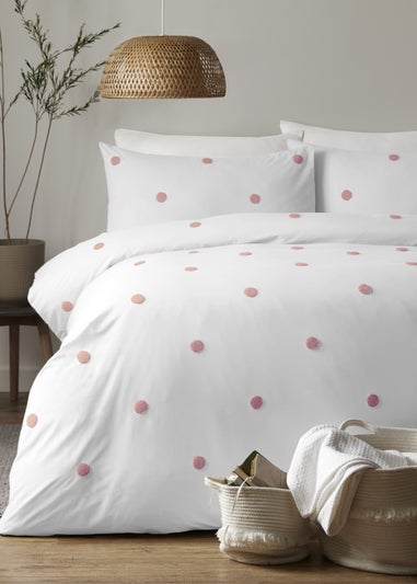 Appletree Dot Garden Pink Duvet Cover Set