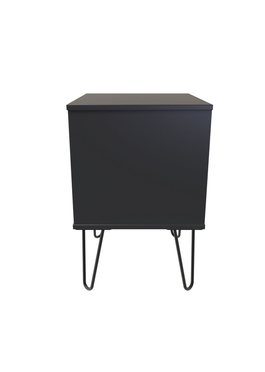 Swift Milano 2 Drawer Bedside Table (50.5cm x 41.5cm x 39.5cm)