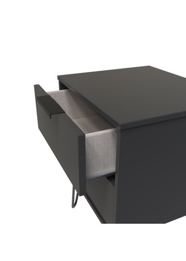 Swift Milano 2 Drawer Bedside Table (50.5cm x 41.5cm x 39.5cm)